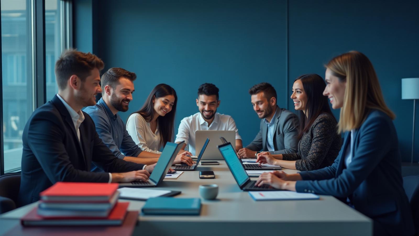 Professional team collaboration
